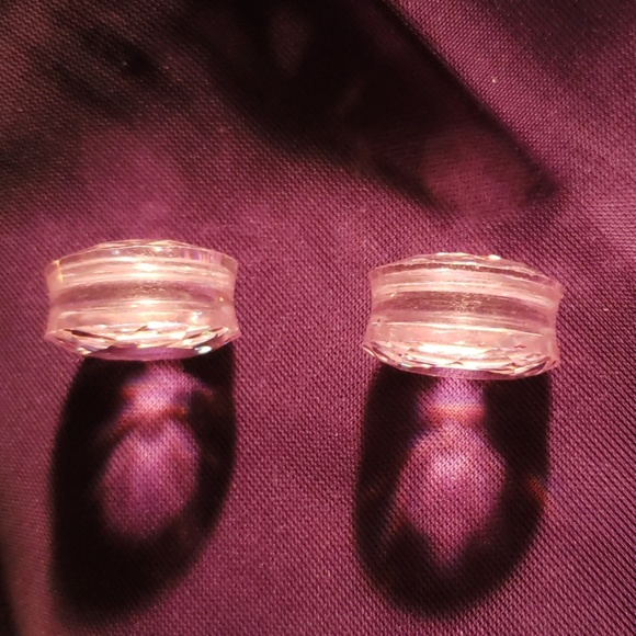 Solid Cubic zirconia gauges 7/8" - Picture 2 of 3